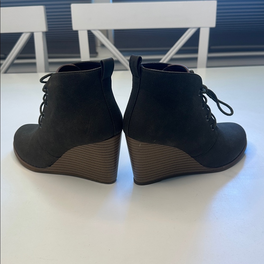 Nautica Wedge Ankle Boots green size 5.5 - Picture 6 of 7